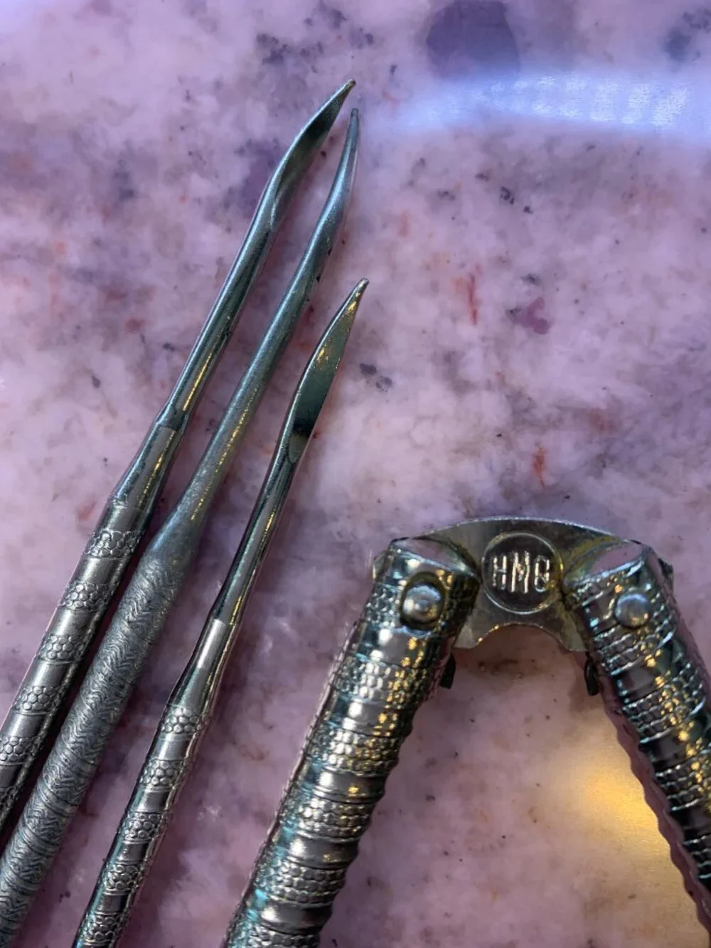 Vintage Nut Cracker Tool Set 4 piece
